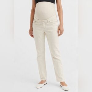H&M Mama Cream Maternity Jeans - Size Small